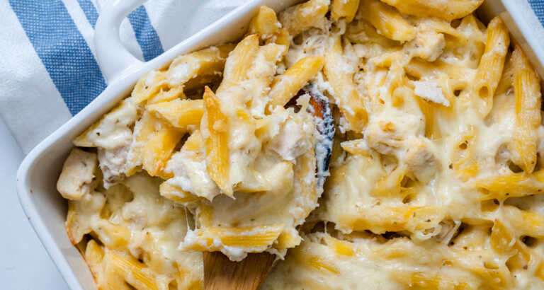 Garlic Parmesan Pasta Casserole
