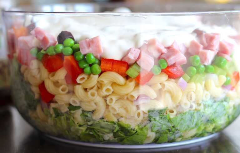 Layered Pasta Salad