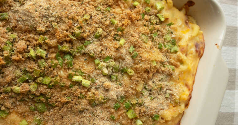 Loaded Mac & Cheese Corn Casserole