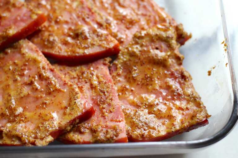 Honey Mustard Ham Steaks