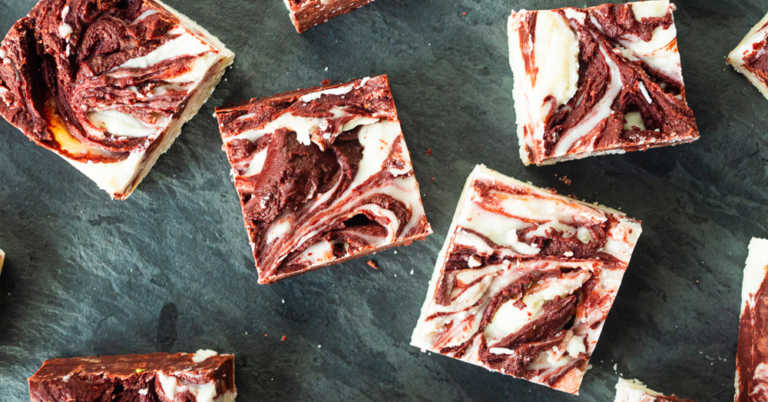Red Velvet Swirl Fudge