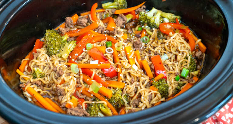 Slow Cooker Beef Ramen