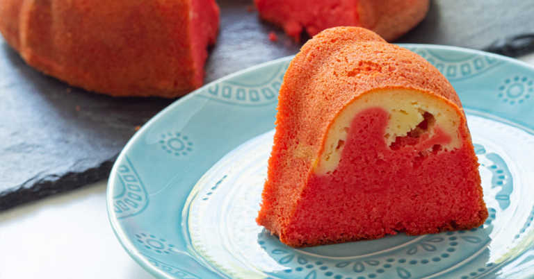 Strawberries and Cream Bundt Cake