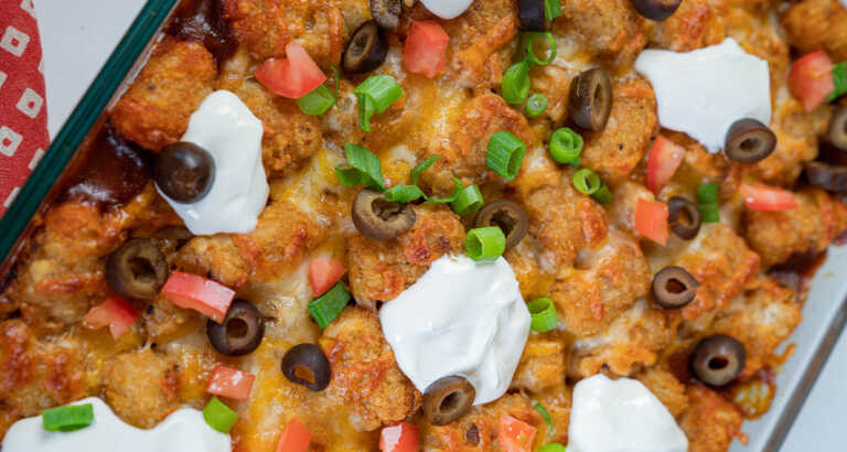 Tater Tot Taco Casserole