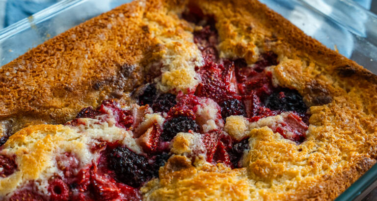 Triple Berry Cobbler