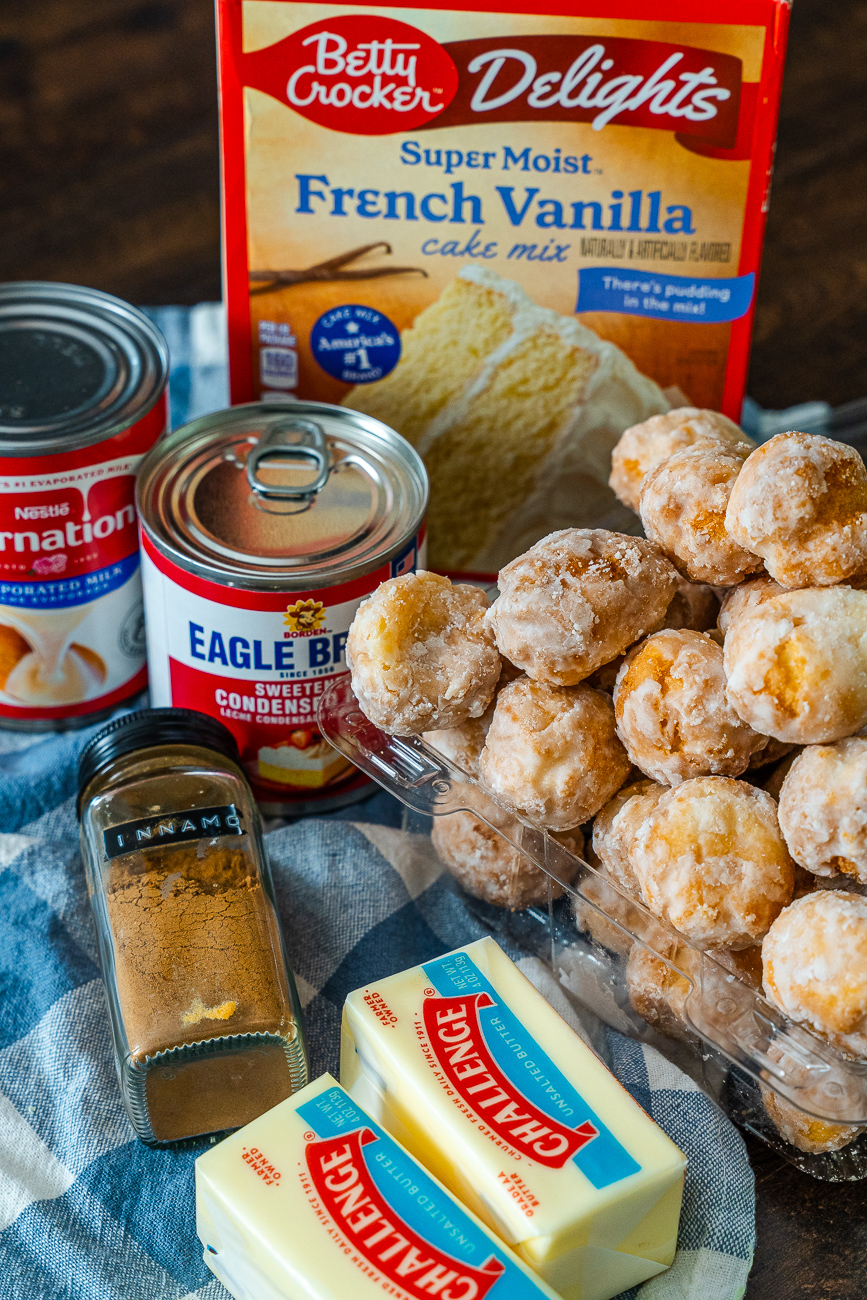 Viral Donut Bread Pudding Vertical 1