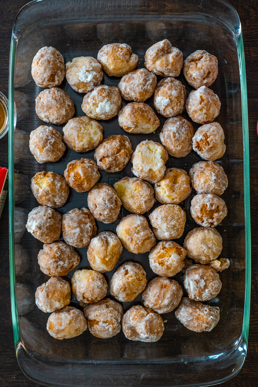 Viral Donut Bread Pudding Vertical 3