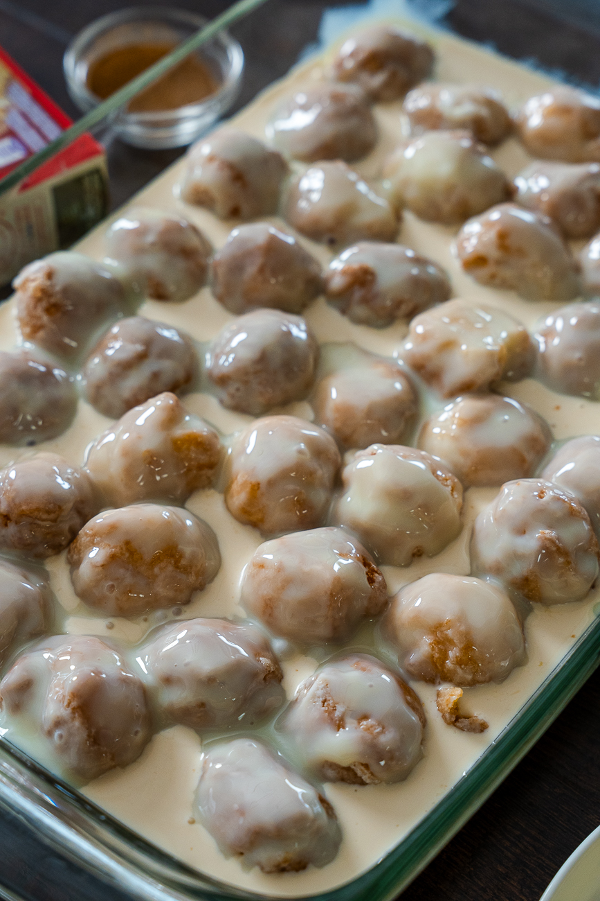Viral Donut Bread Pudding Vertical 6